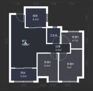 水岸人家二期 三室，好楼层